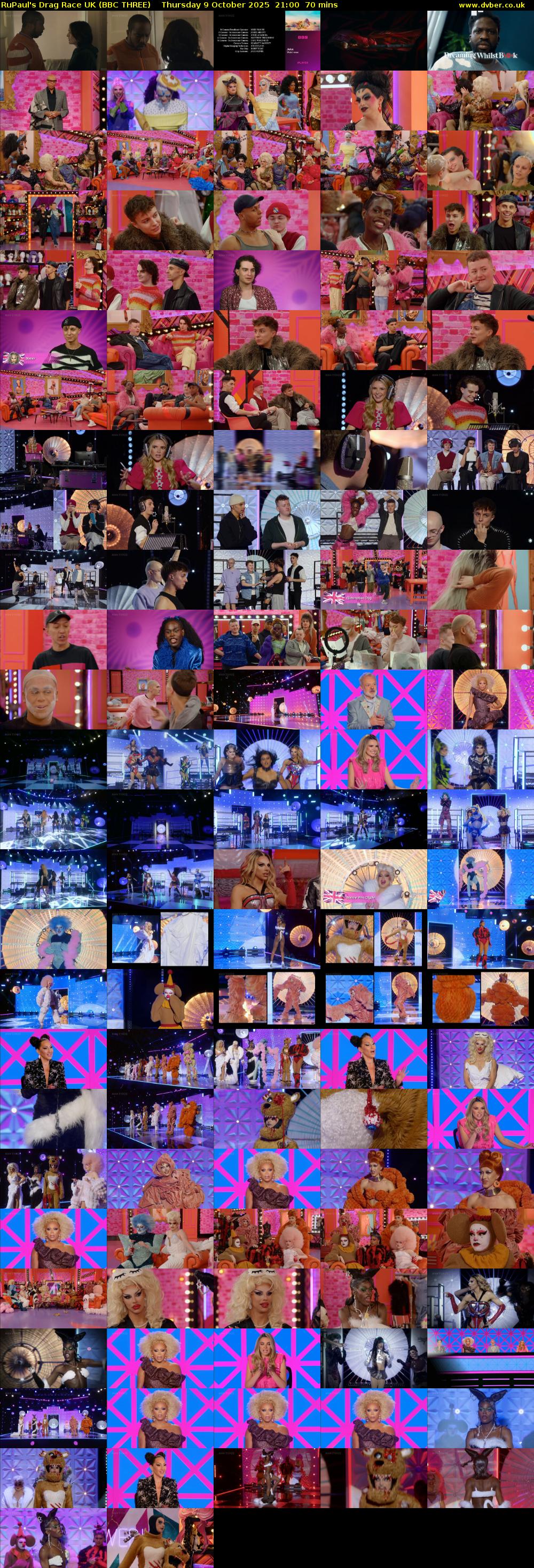RuPaul's Drag Race UK (BBC THREE) Thursday 9 October 2025 21:00 - 22:10