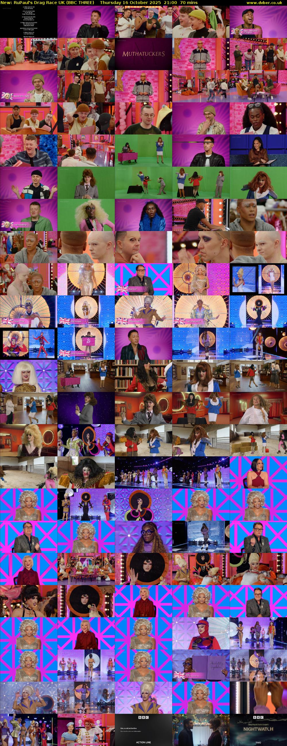 RuPaul's Drag Race UK (BBC THREE) Thursday 16 October 2025 21:00 - 22:10