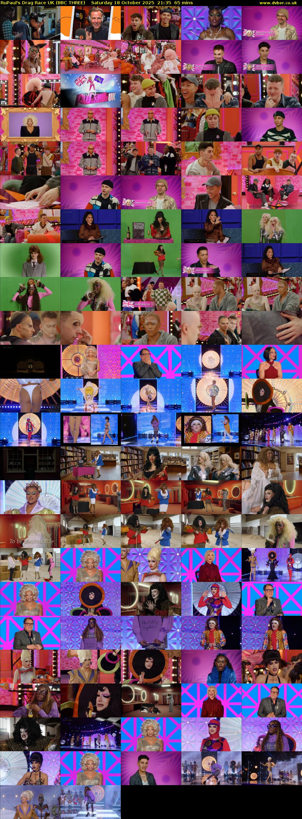 RuPaul's Drag Race UK (BBC THREE) Saturday 18 October 2025 21:35 - 22:40