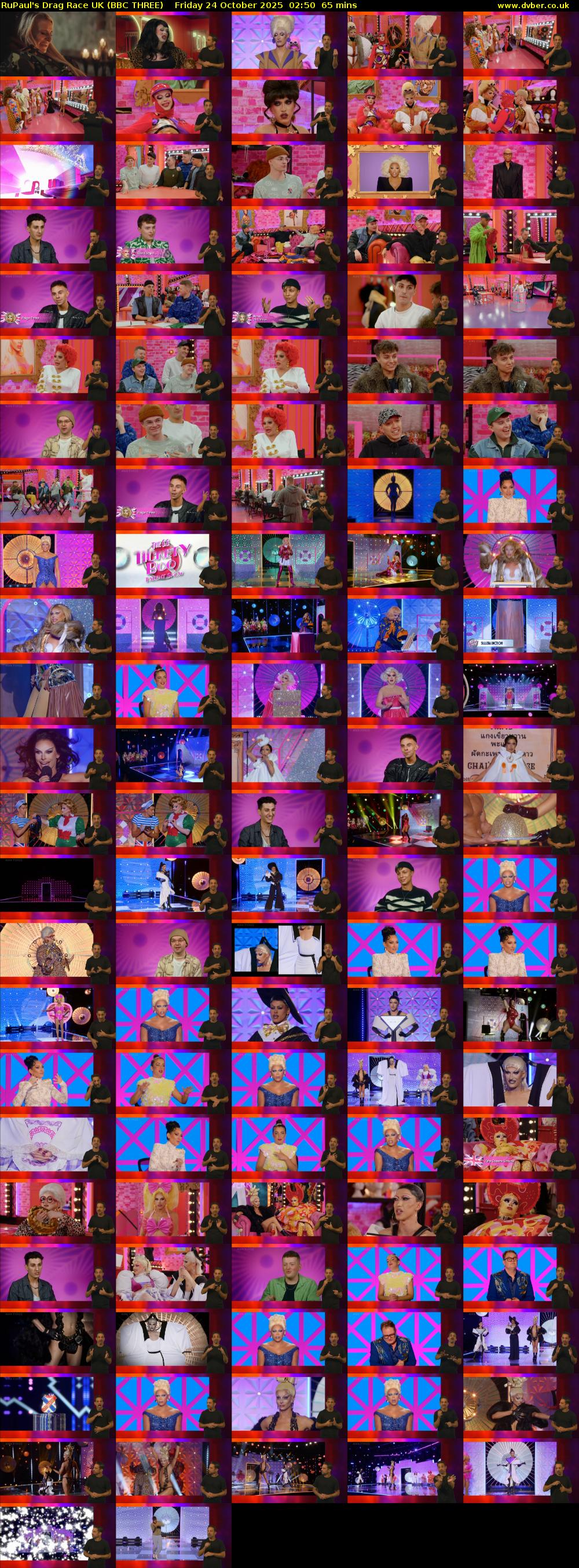 RuPaul's Drag Race UK (BBC THREE) Friday 24 October 2025 02:50 - 03:55