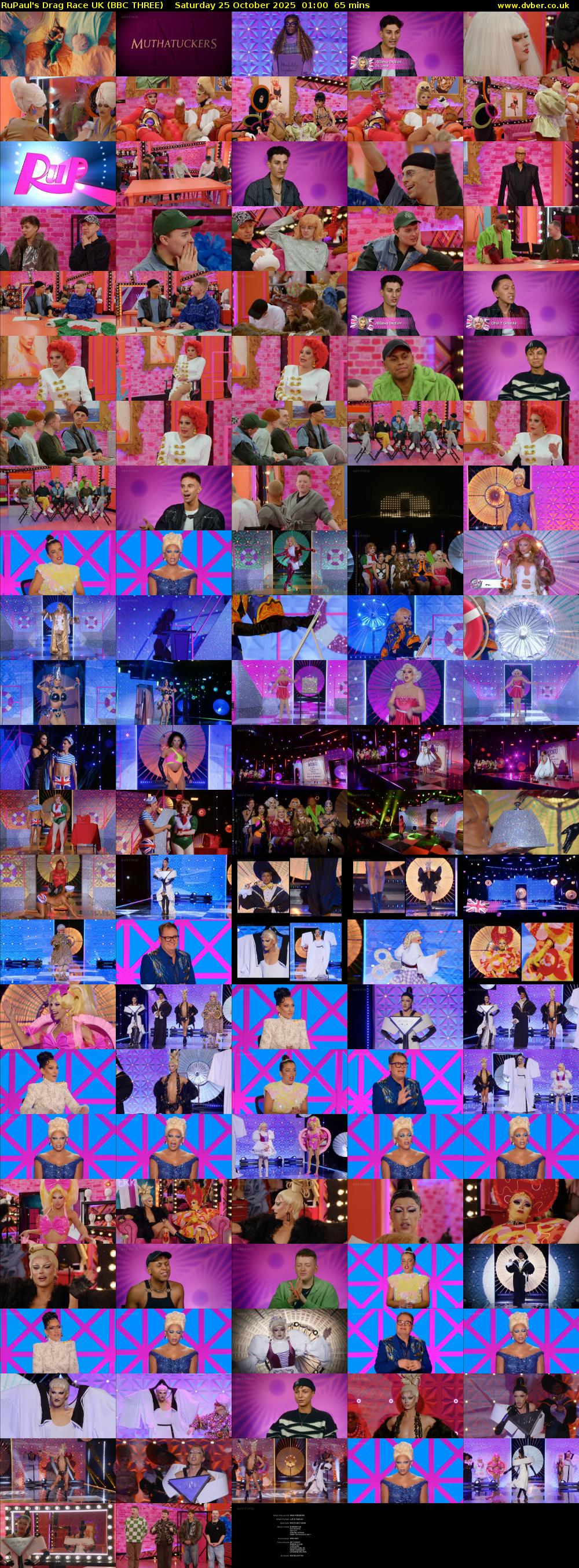 RuPaul's Drag Race UK (BBC THREE) Saturday 25 October 2025 01:00 - 02:05