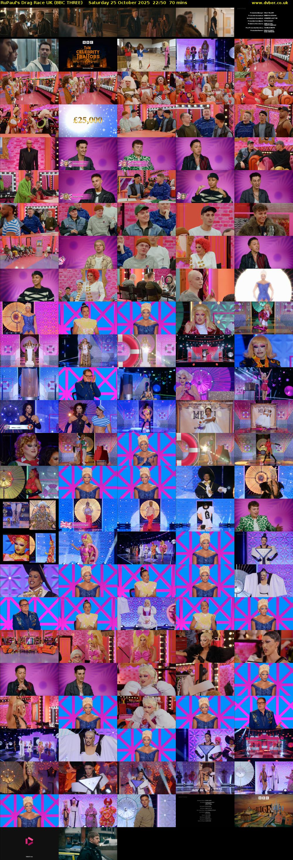 RuPaul's Drag Race UK (BBC THREE) Saturday 25 October 2025 22:50 - 00:00