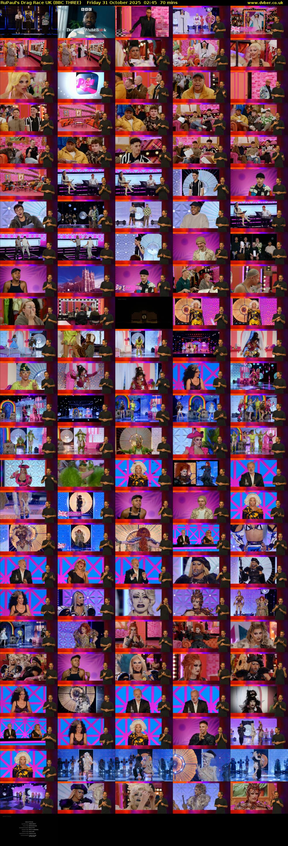 RuPaul's Drag Race UK (BBC THREE) Friday 31 October 2025 02:45 - 03:55
