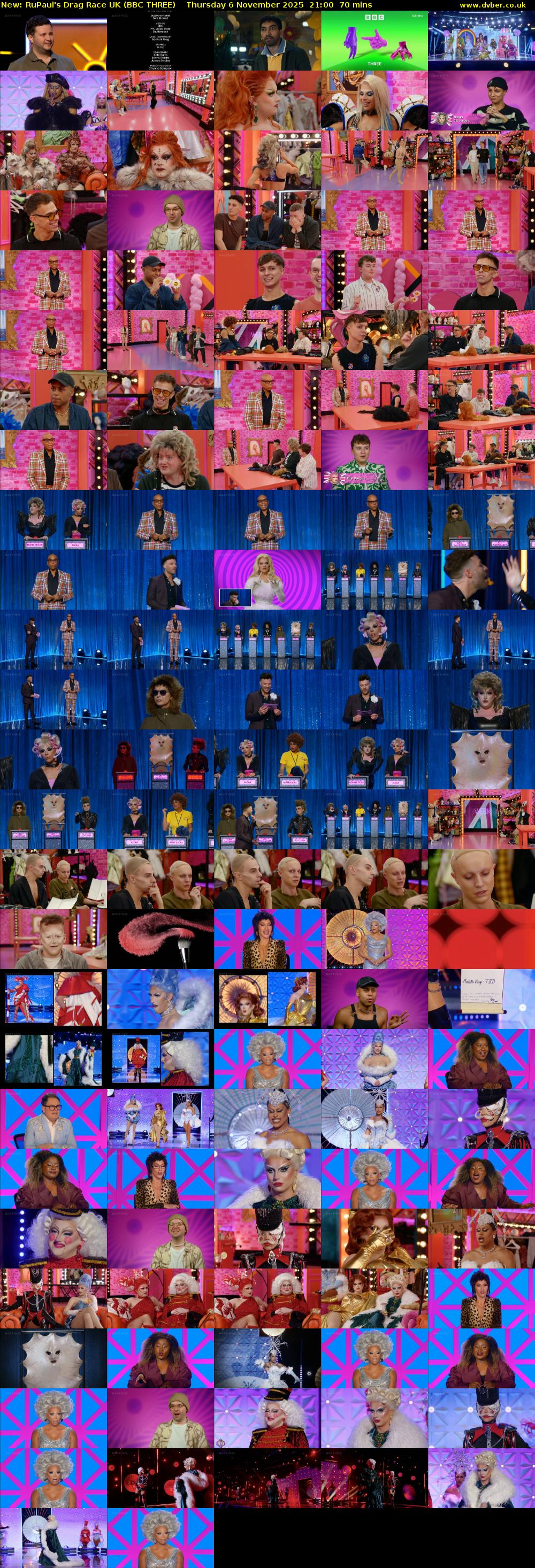 RuPaul's Drag Race UK (BBC THREE) Thursday 6 November 2025 21:00 - 22:10
