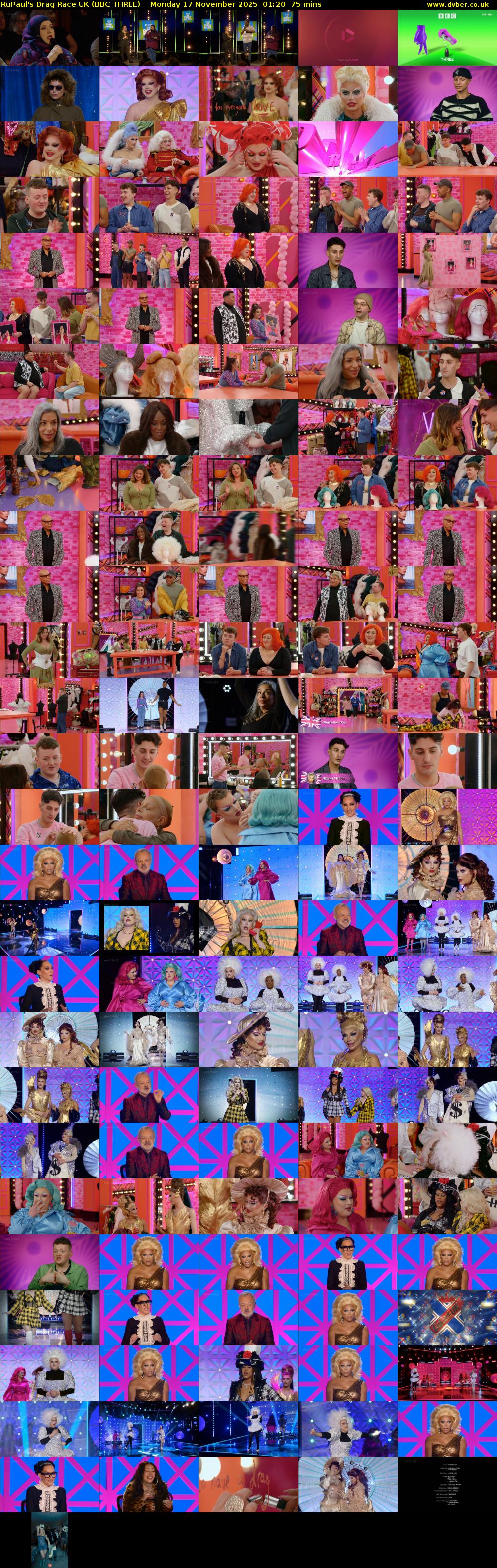RuPaul's Drag Race UK (BBC THREE) Monday 17 November 2025 01:20 - 02:35