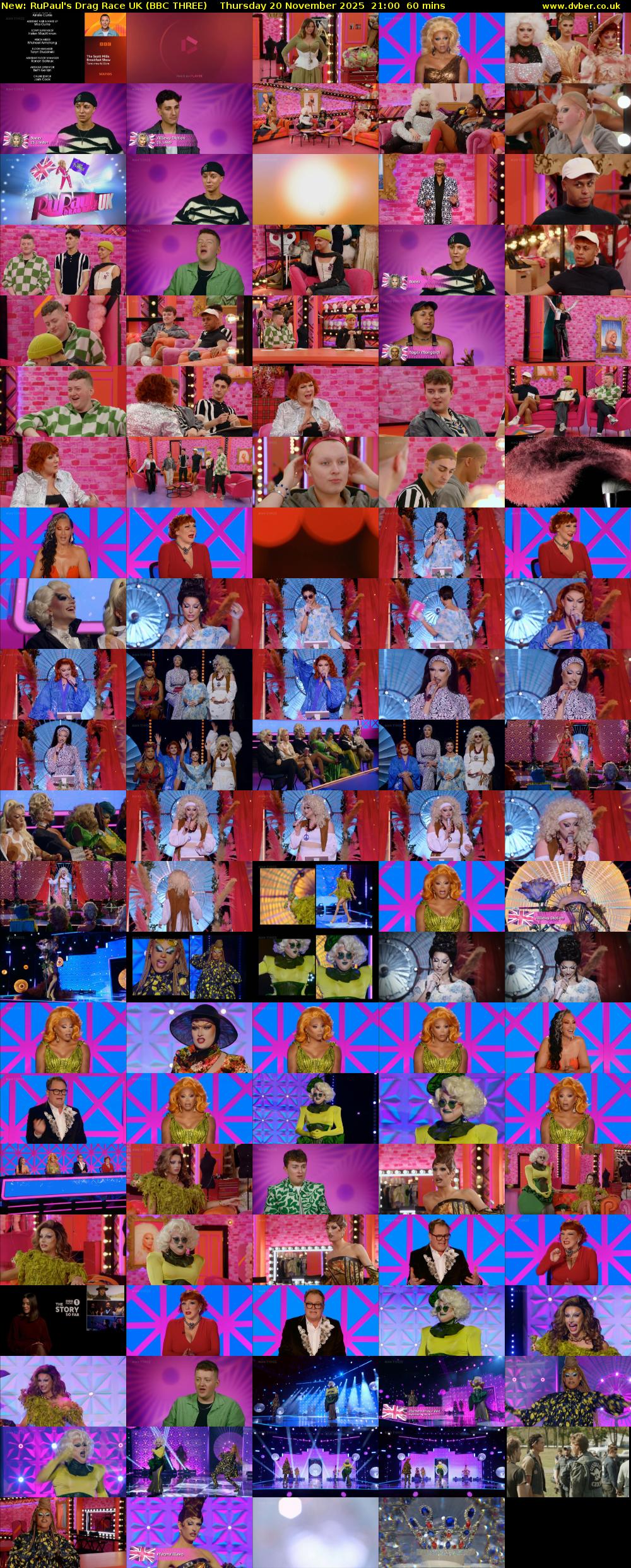RuPaul's Drag Race UK (BBC THREE) Thursday 20 November 2025 21:00 - 22:00