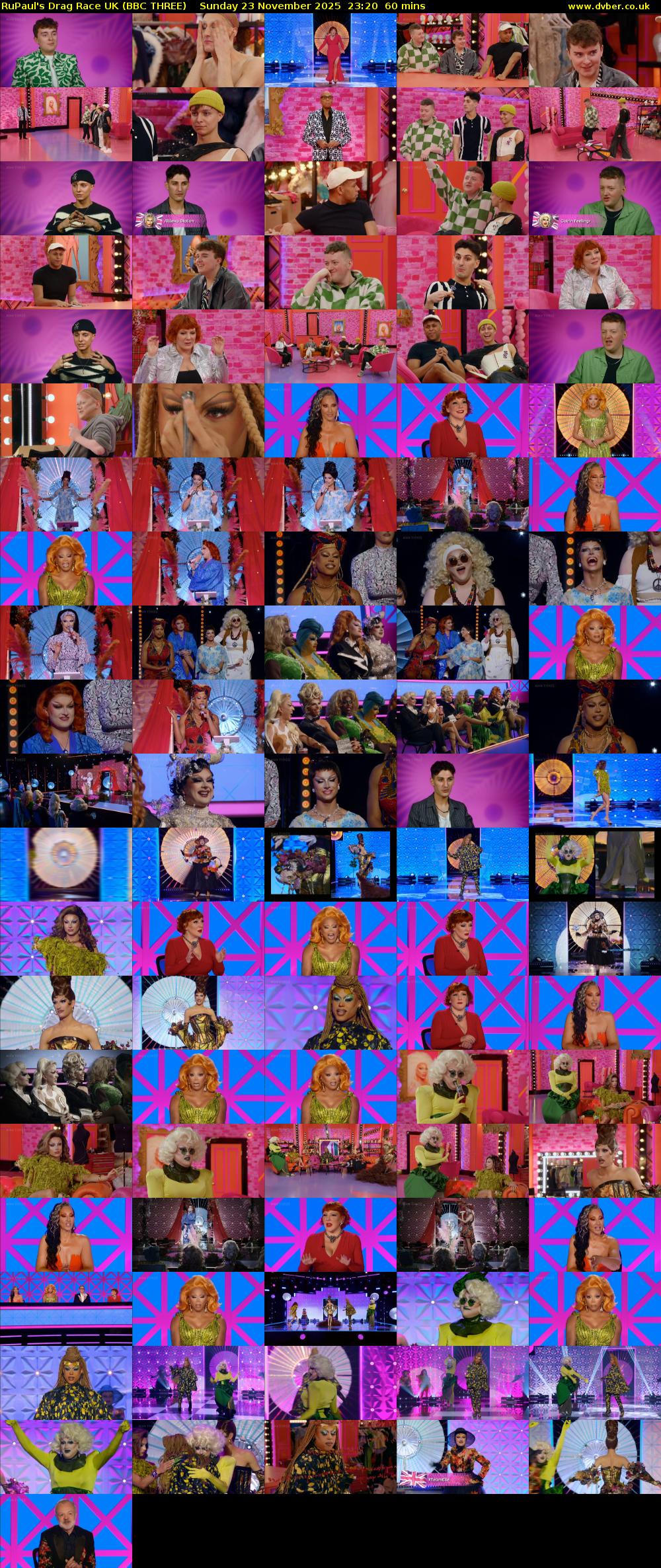 RuPaul's Drag Race UK (BBC THREE) Sunday 23 November 2025 23:20 - 00:20