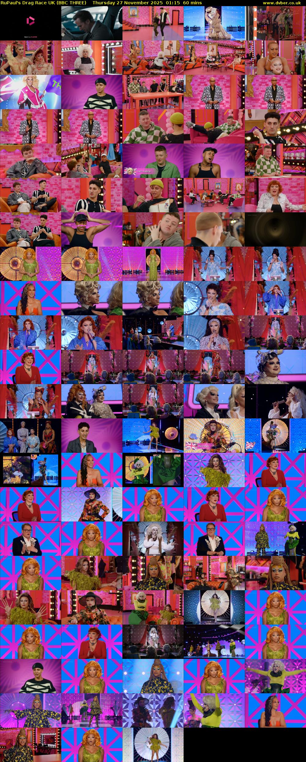 RuPaul's Drag Race UK (BBC THREE) Thursday 27 November 2025 01:15 - 02:15