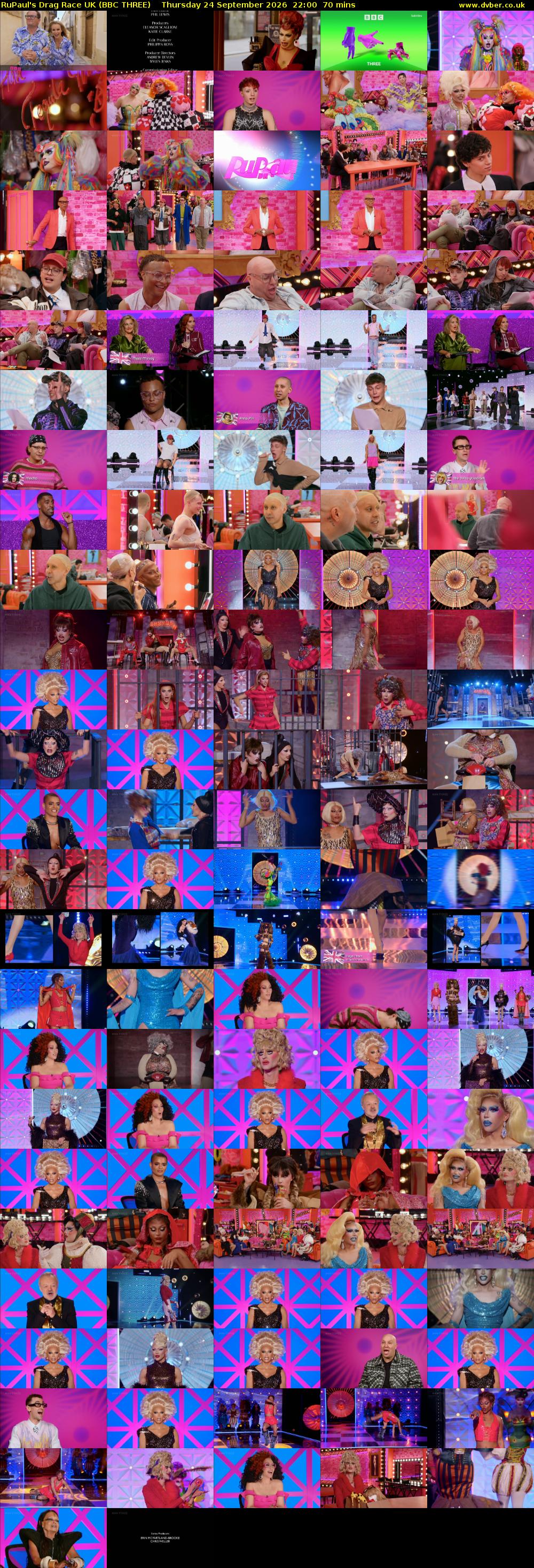 RuPaul's Drag Race UK (BBC THREE) Thursday 24 September 2026 22:00 - 23:10