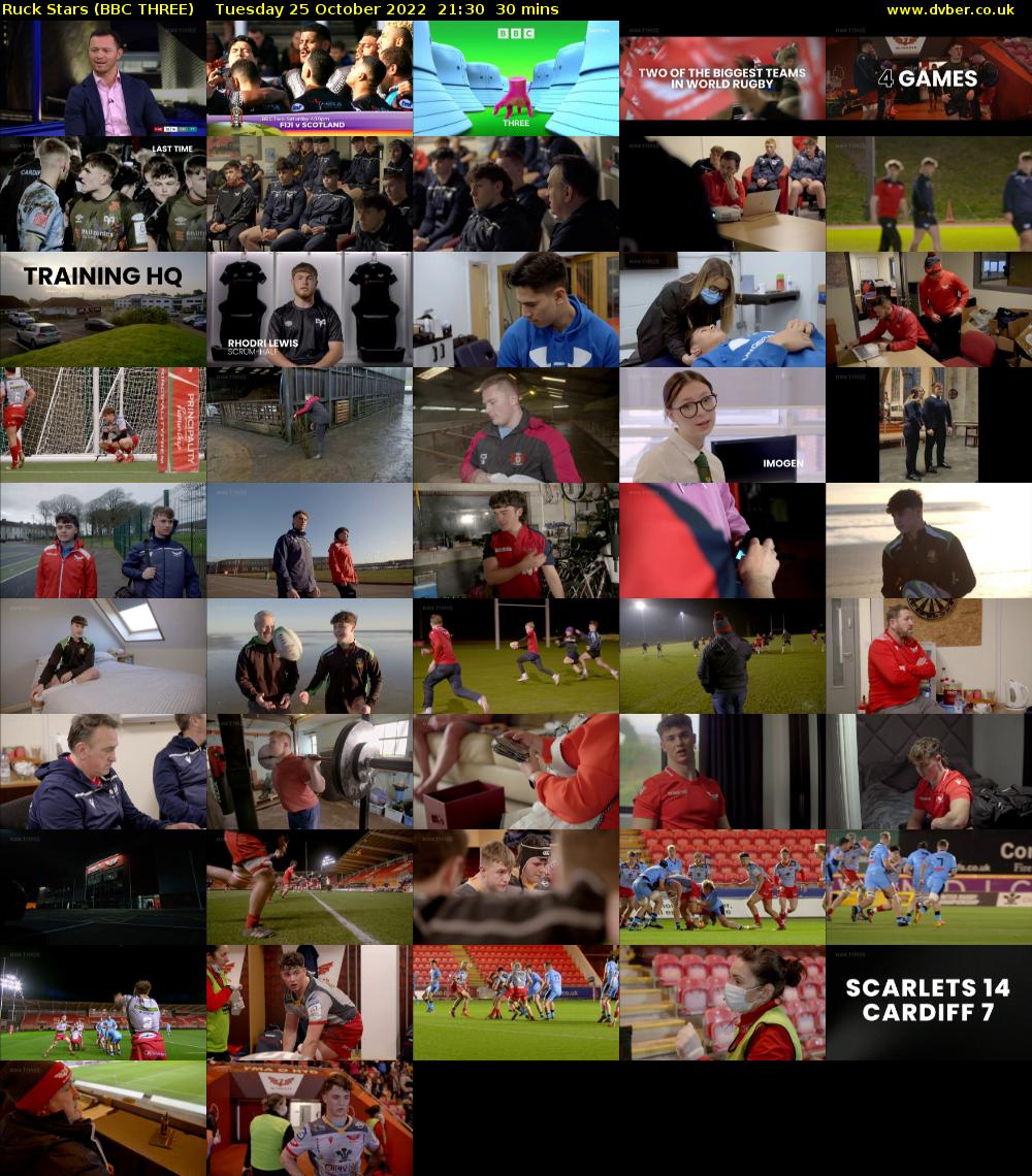 Ruck Stars (BBC THREE) Tuesday 25 October 2022 21:30 - 22:00