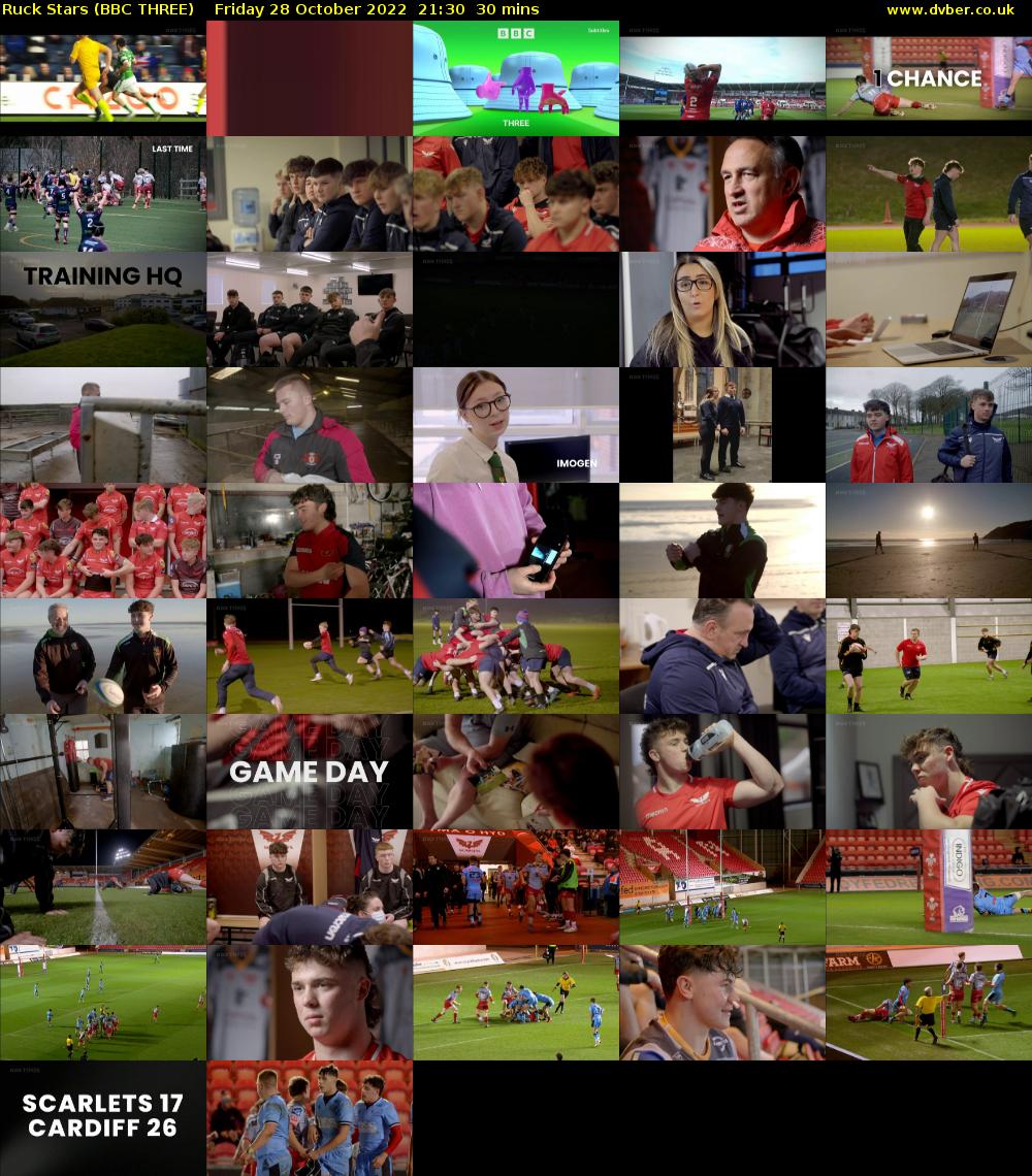 Ruck Stars (BBC THREE) Friday 28 October 2022 21:30 - 22:00