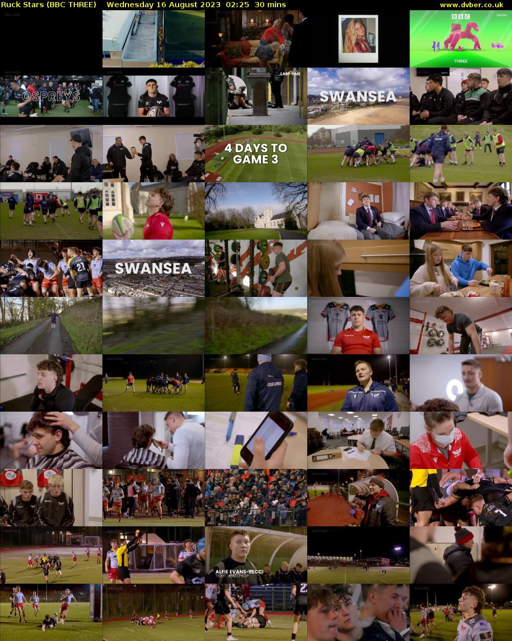 Ruck Stars (BBC THREE) Wednesday 16 August 2023 02:25 - 02:55