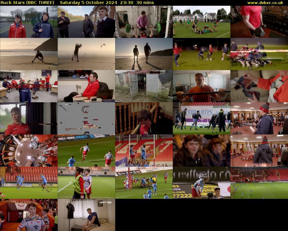 Ruck Stars (BBC THREE) Saturday 5 October 2024 23:30 - 00:00