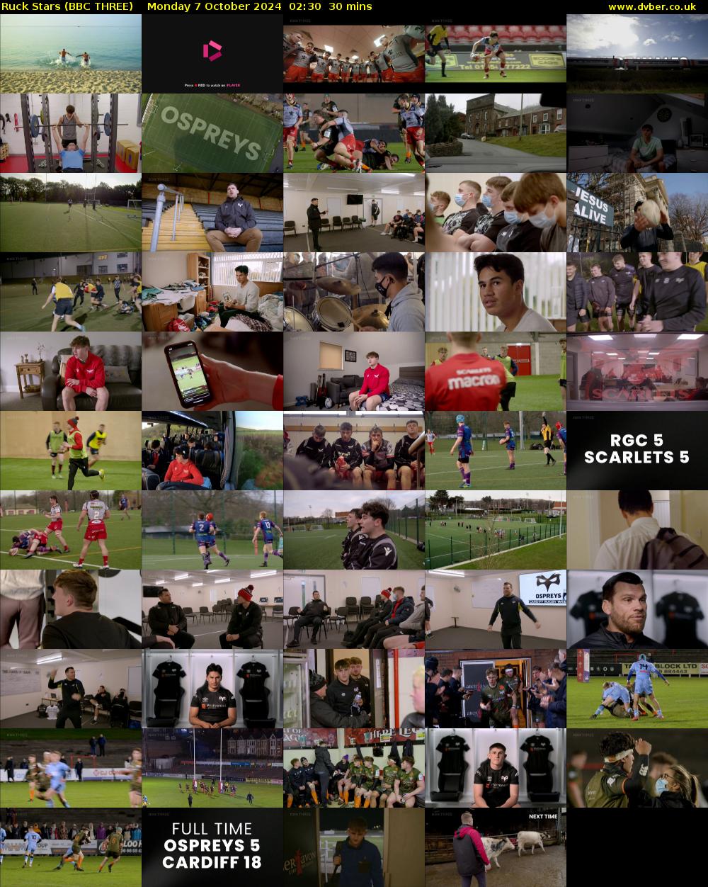 Ruck Stars (BBC THREE) Monday 7 October 2024 02:30 - 03:00