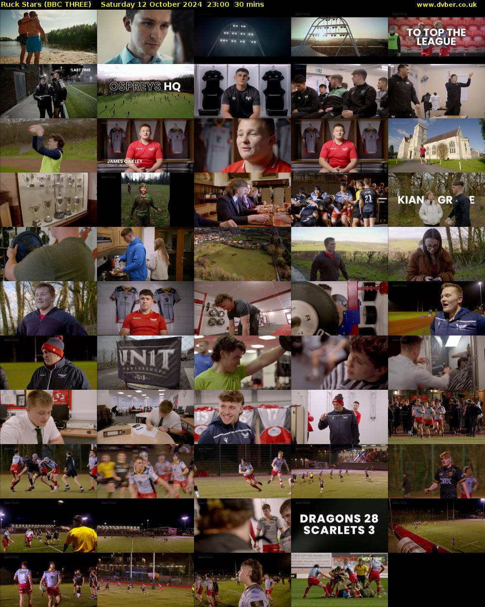 Ruck Stars (BBC THREE) Saturday 12 October 2024 23:00 - 23:30