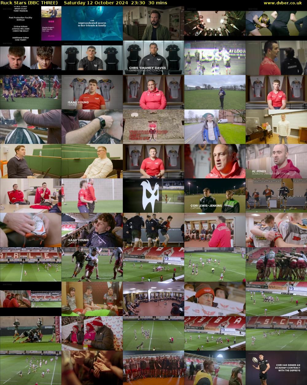 Ruck Stars (BBC THREE) Saturday 12 October 2024 23:30 - 00:00