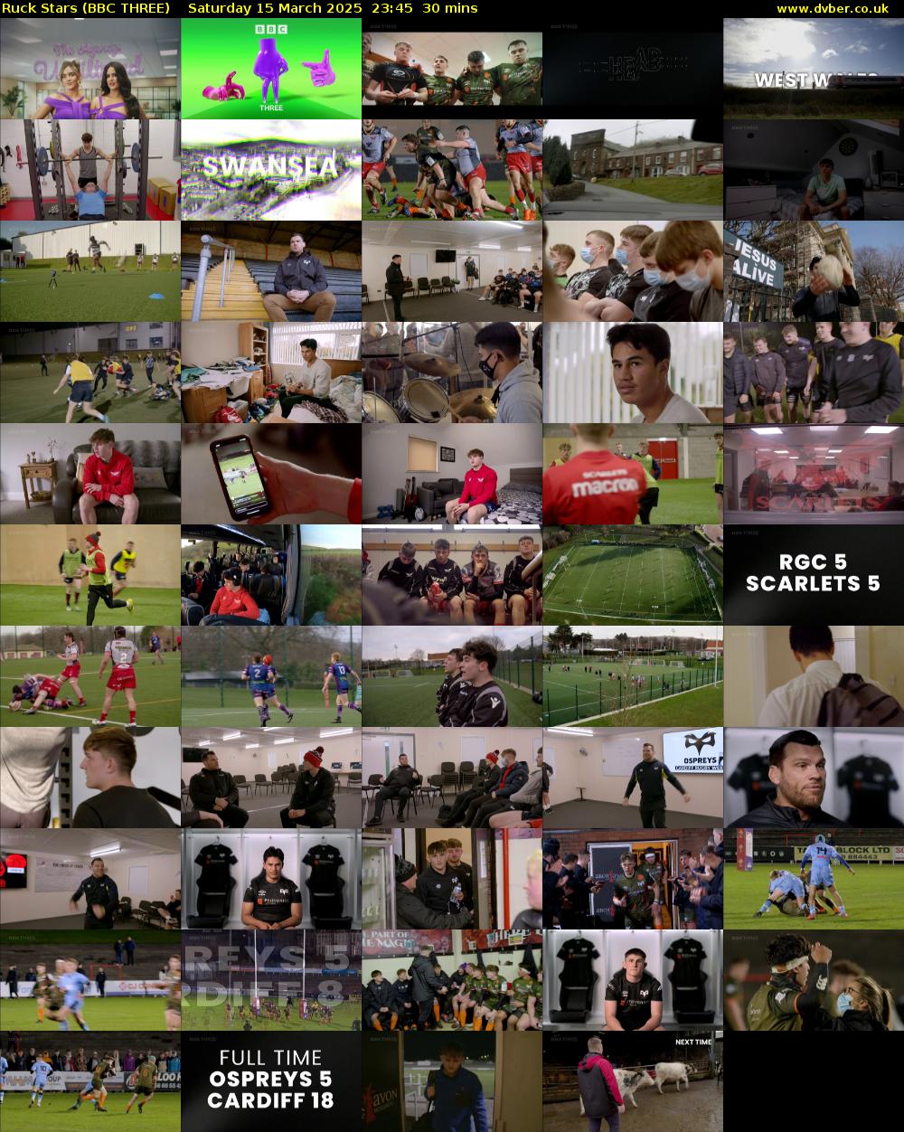 Ruck Stars (BBC THREE) Saturday 15 March 2025 23:45 - 00:15