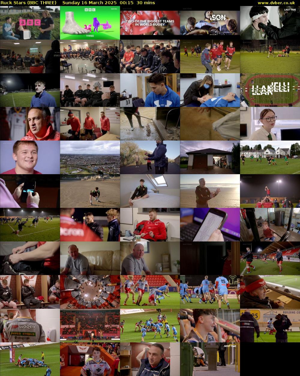 Ruck Stars (BBC THREE) Sunday 16 March 2025 00:15 - 00:45