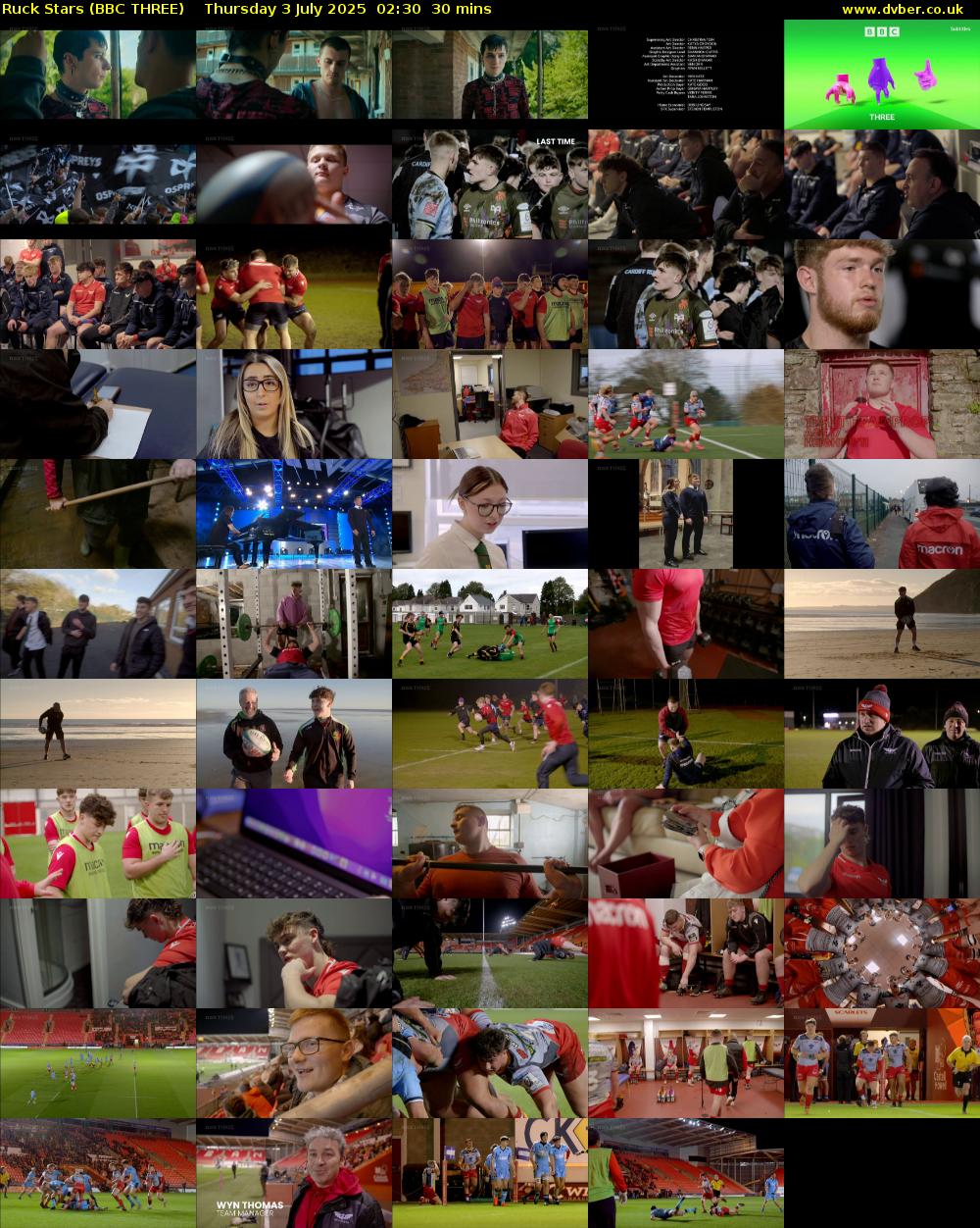 Ruck Stars (BBC THREE) Thursday 3 July 2025 02:30 - 03:00