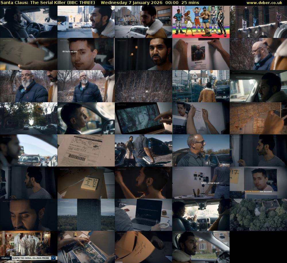 Santa Claus: The Serial Killer (BBC THREE) Wednesday 7 January 2026 00:00 - 00:25