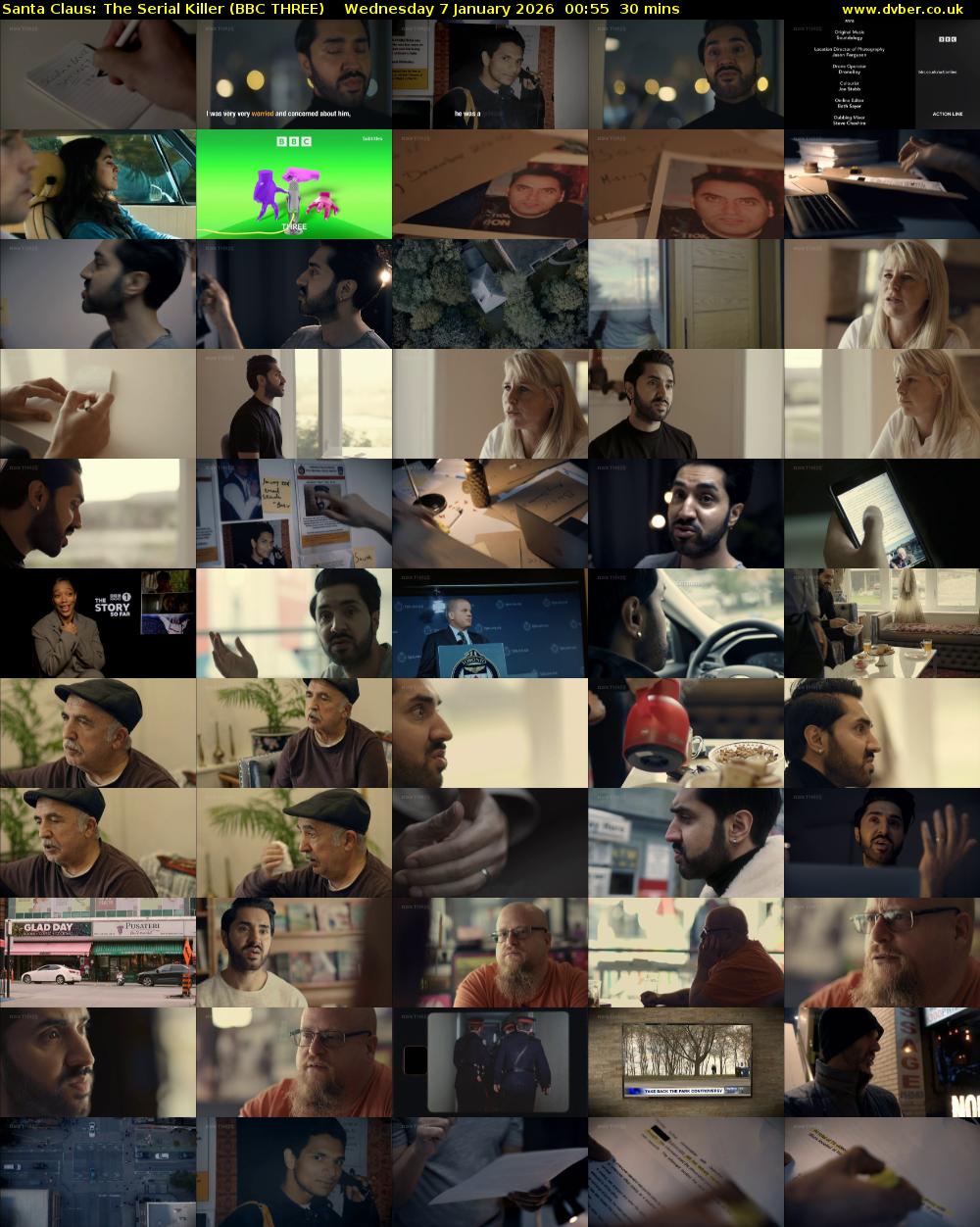 Santa Claus: The Serial Killer (BBC THREE) Wednesday 7 January 2026 00:55 - 01:25