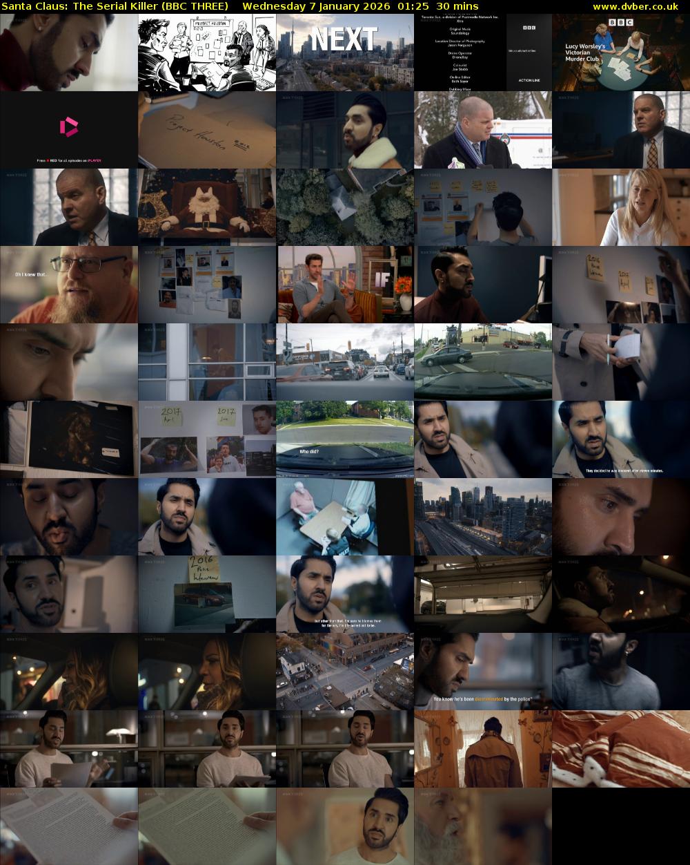 Santa Claus: The Serial Killer (BBC THREE) Wednesday 7 January 2026 01:25 - 01:55