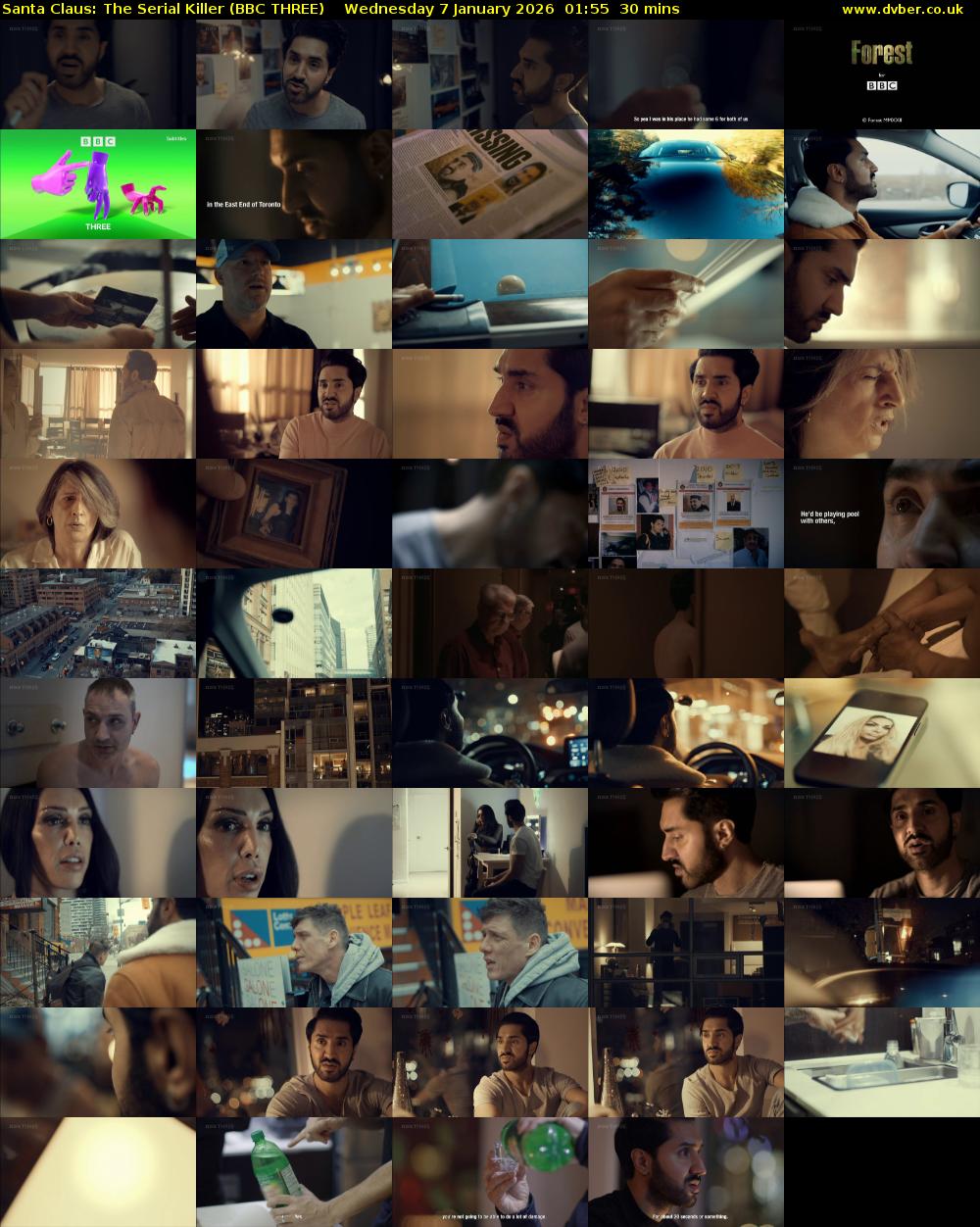 Santa Claus: The Serial Killer (BBC THREE) Wednesday 7 January 2026 01:55 - 02:25