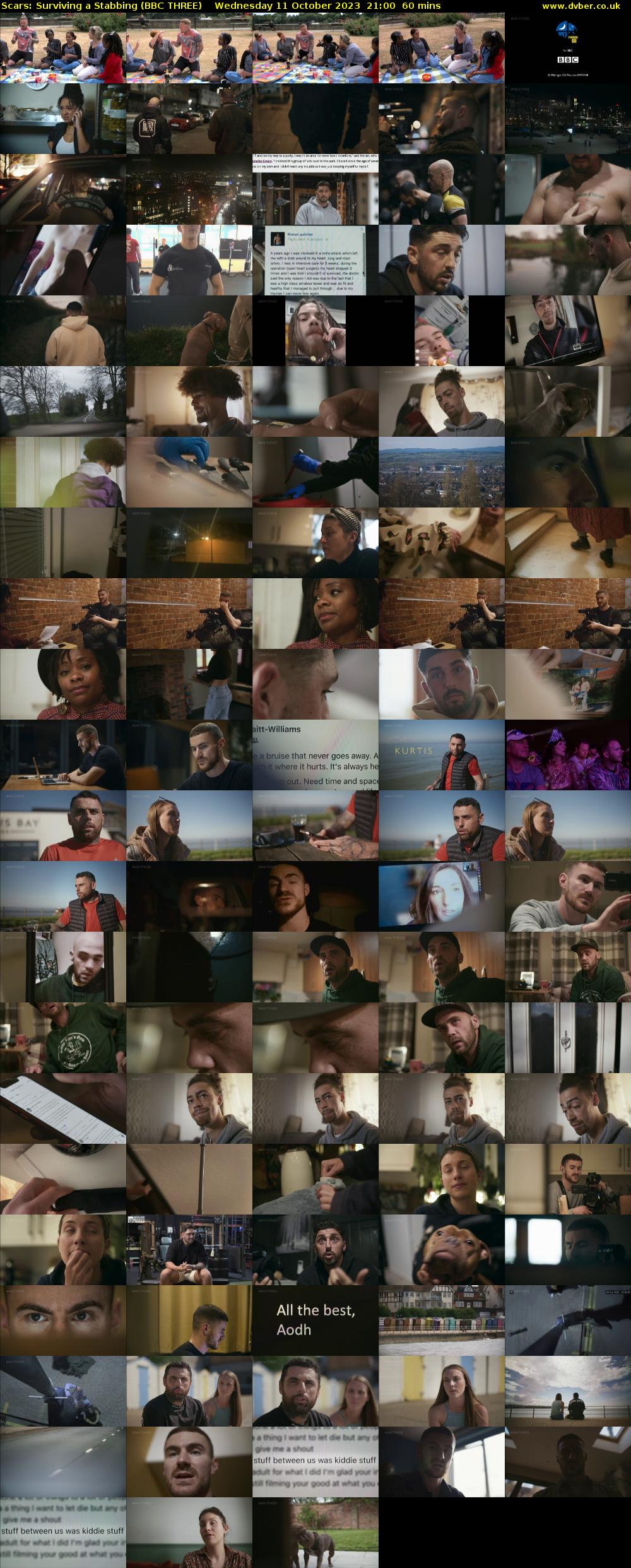 Scars: Surviving a Stabbing (BBC THREE) Wednesday 11 October 2023 21:00 - 22:00