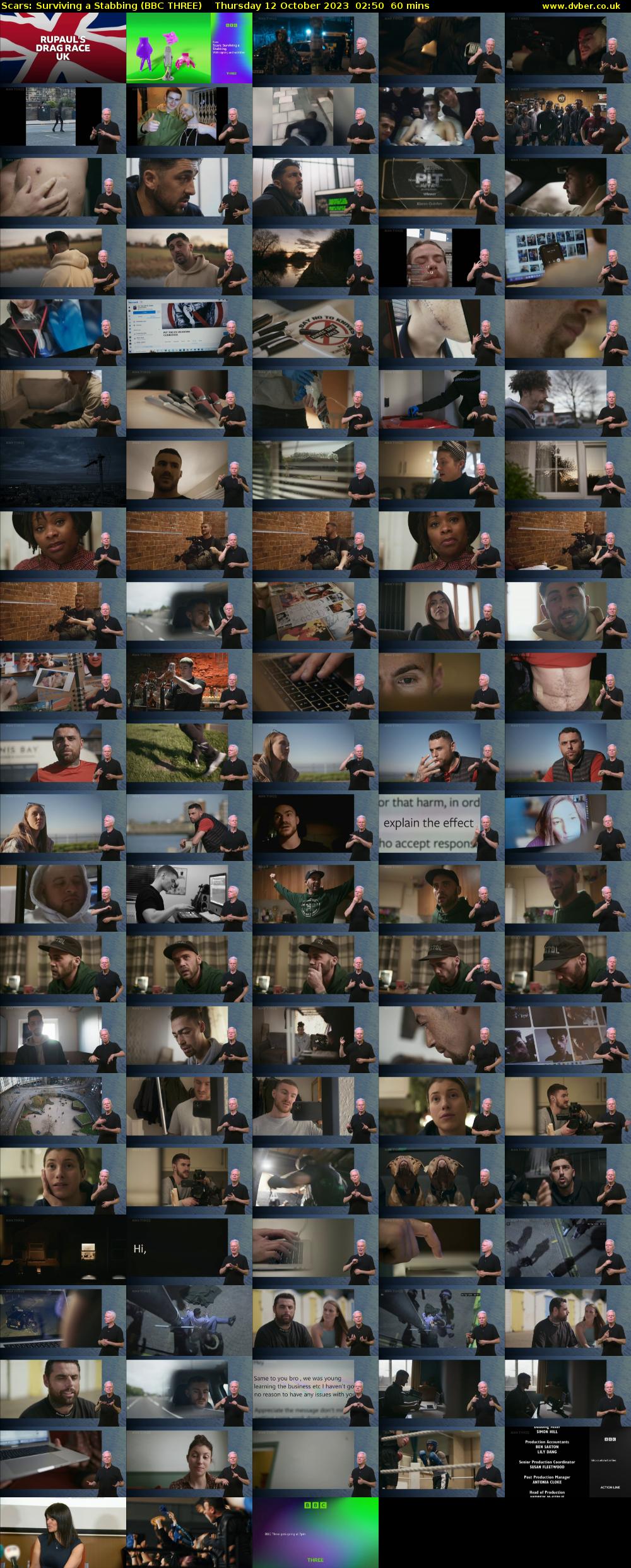 Scars: Surviving a Stabbing (BBC THREE) Thursday 12 October 2023 02:50 - 03:50