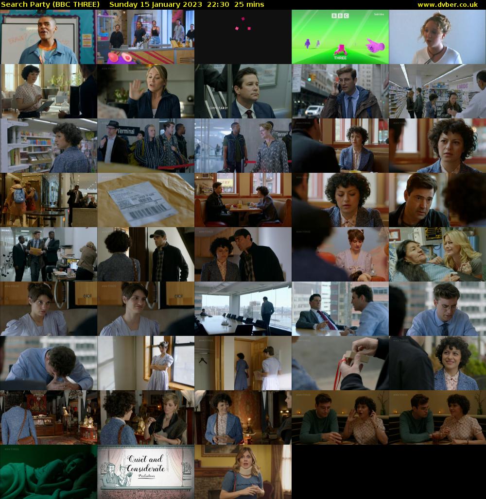 Search Party (BBC THREE) Sunday 15 January 2023 22:30 - 22:55