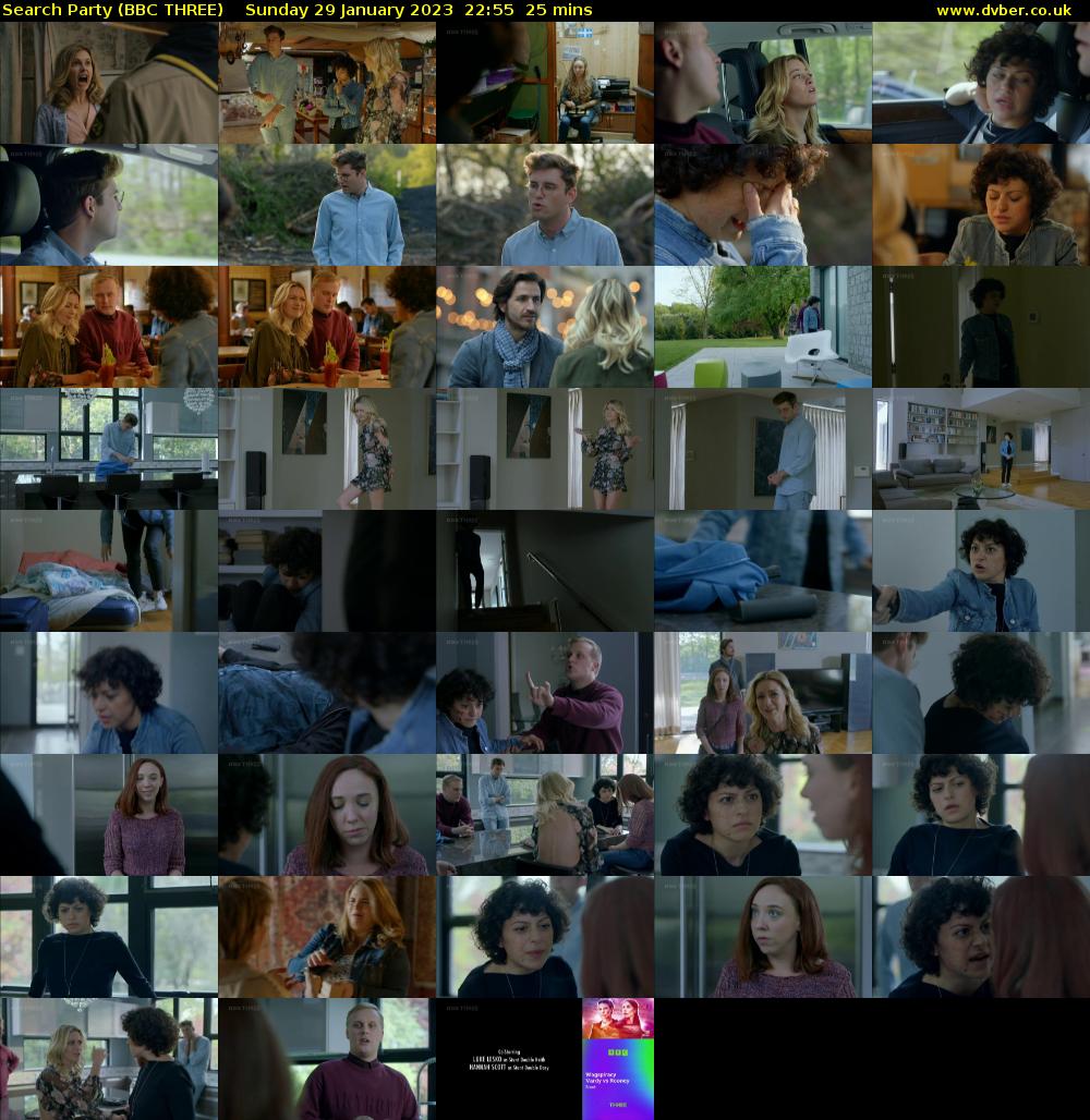 Search Party (BBC THREE) Sunday 29 January 2023 22:55 - 23:20