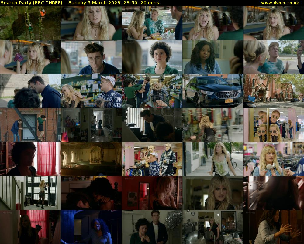 Search Party (BBC THREE) Sunday 5 March 2023 23:50 - 00:10