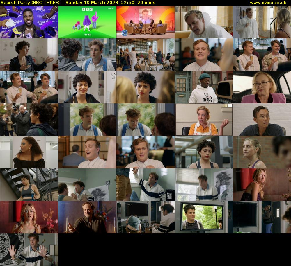 Search Party (BBC THREE) Sunday 19 March 2023 22:50 - 23:10