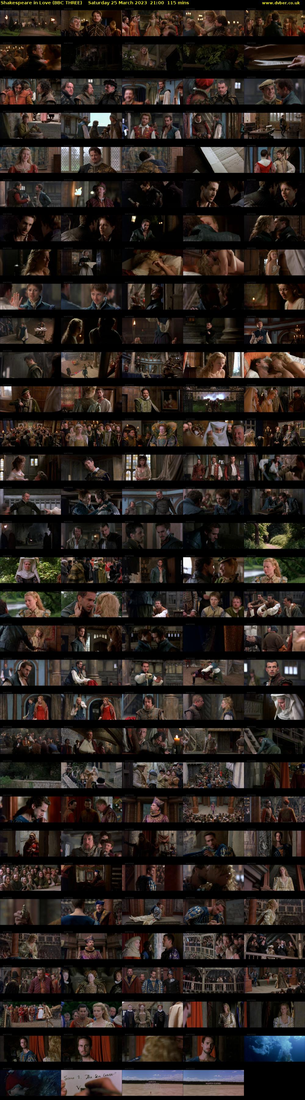 Shakespeare in Love (BBC THREE) Saturday 25 March 2023 21:00 - 22:55