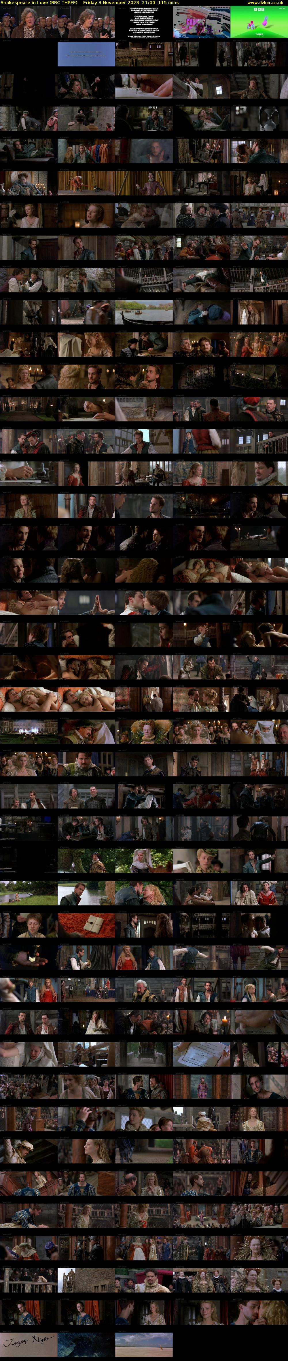Shakespeare in Love (BBC THREE) Friday 3 November 2023 21:00 - 22:55