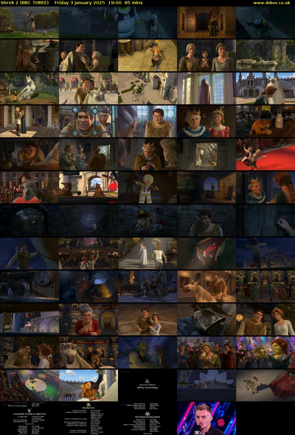 Shrek 2 (BBC THREE) Friday 3 January 2025 19:00 - 20:25