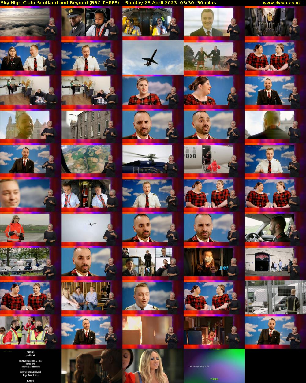 Sky High Club: Scotland and Beyond (BBC THREE) Sunday 23 April 2023 03:30 - 04:00
