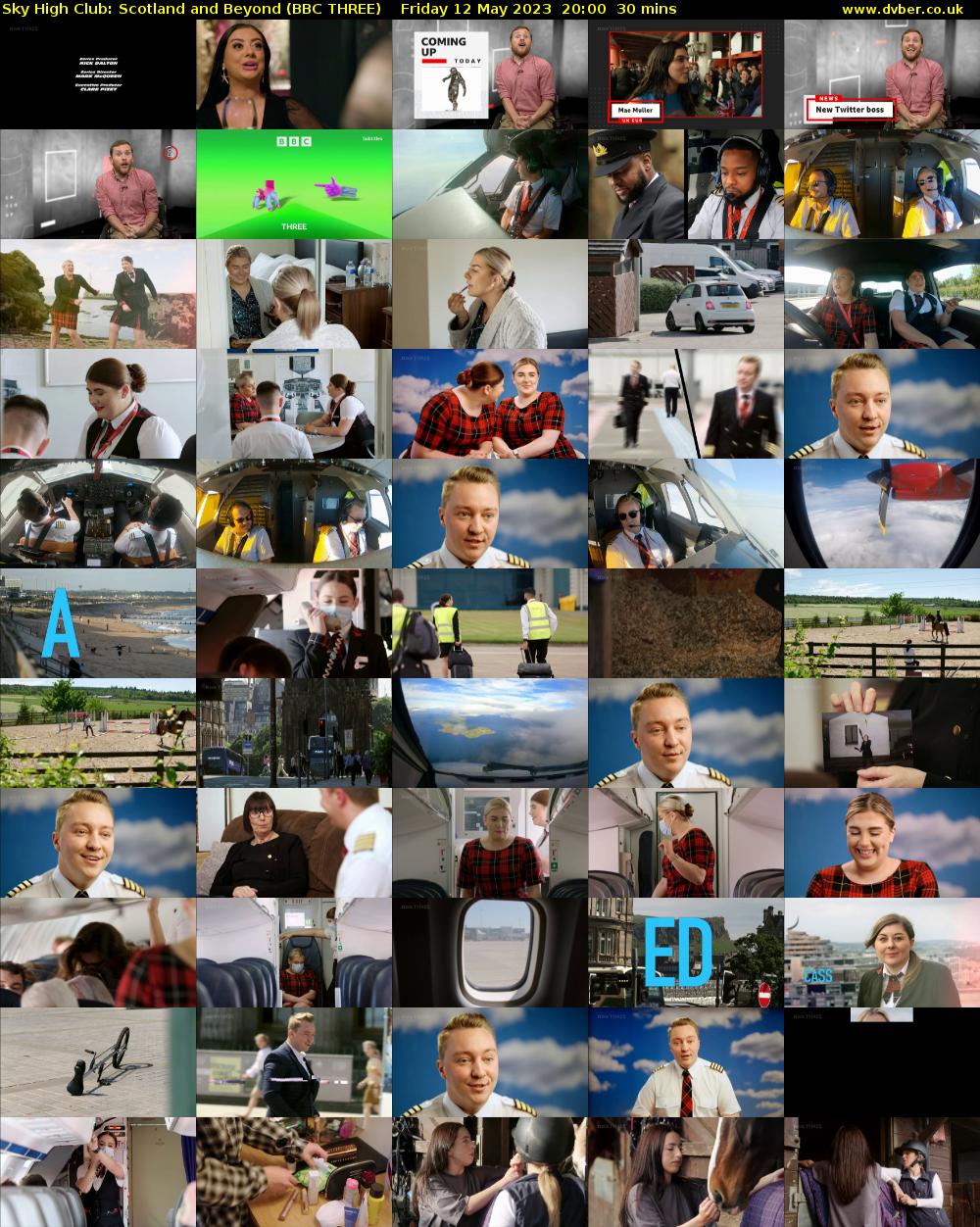 Sky High Club: Scotland and Beyond (BBC THREE) Friday 12 May 2023 20:00 - 20:30
