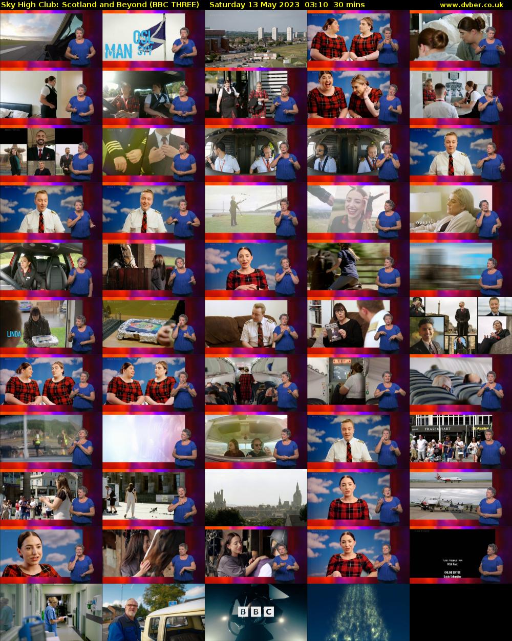 Sky High Club: Scotland and Beyond (BBC THREE) Saturday 13 May 2023 03:10 - 03:40