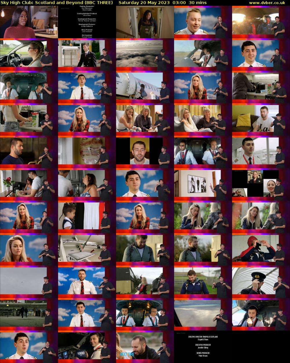 Sky High Club: Scotland and Beyond (BBC THREE) Saturday 20 May 2023 03:00 - 03:30