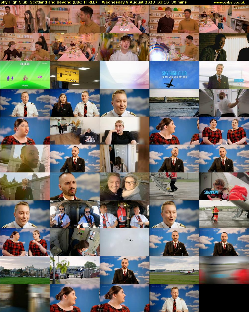 Sky High Club: Scotland and Beyond (BBC THREE) Wednesday 9 August 2023 03:10 - 03:40