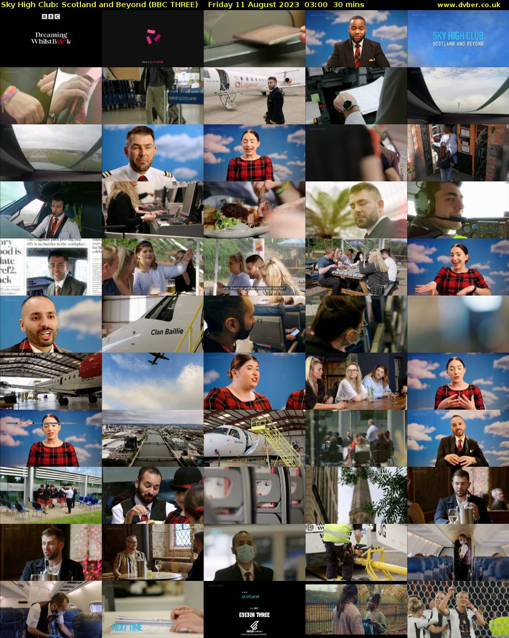 Sky High Club: Scotland and Beyond (BBC THREE) Friday 11 August 2023 03:00 - 03:30