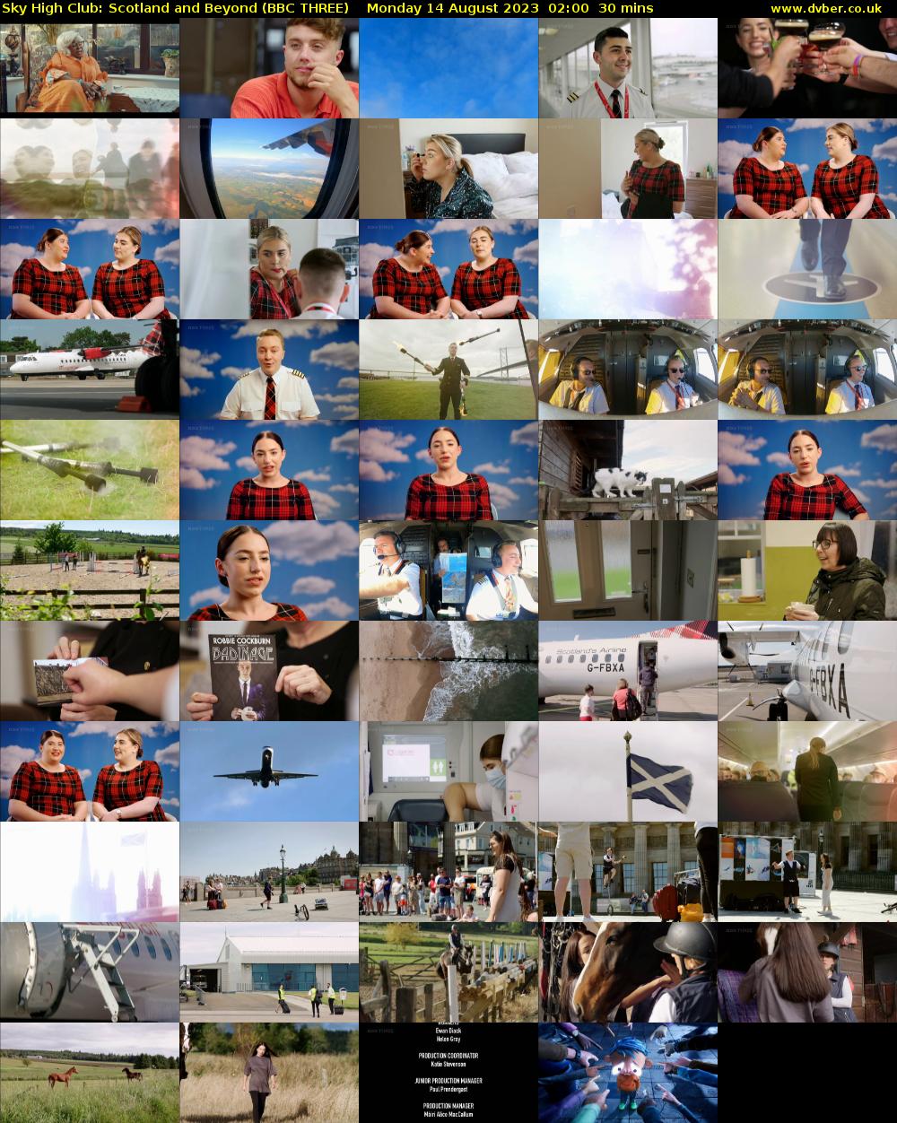 Sky High Club: Scotland and Beyond (BBC THREE) Monday 14 August 2023 02:00 - 02:30