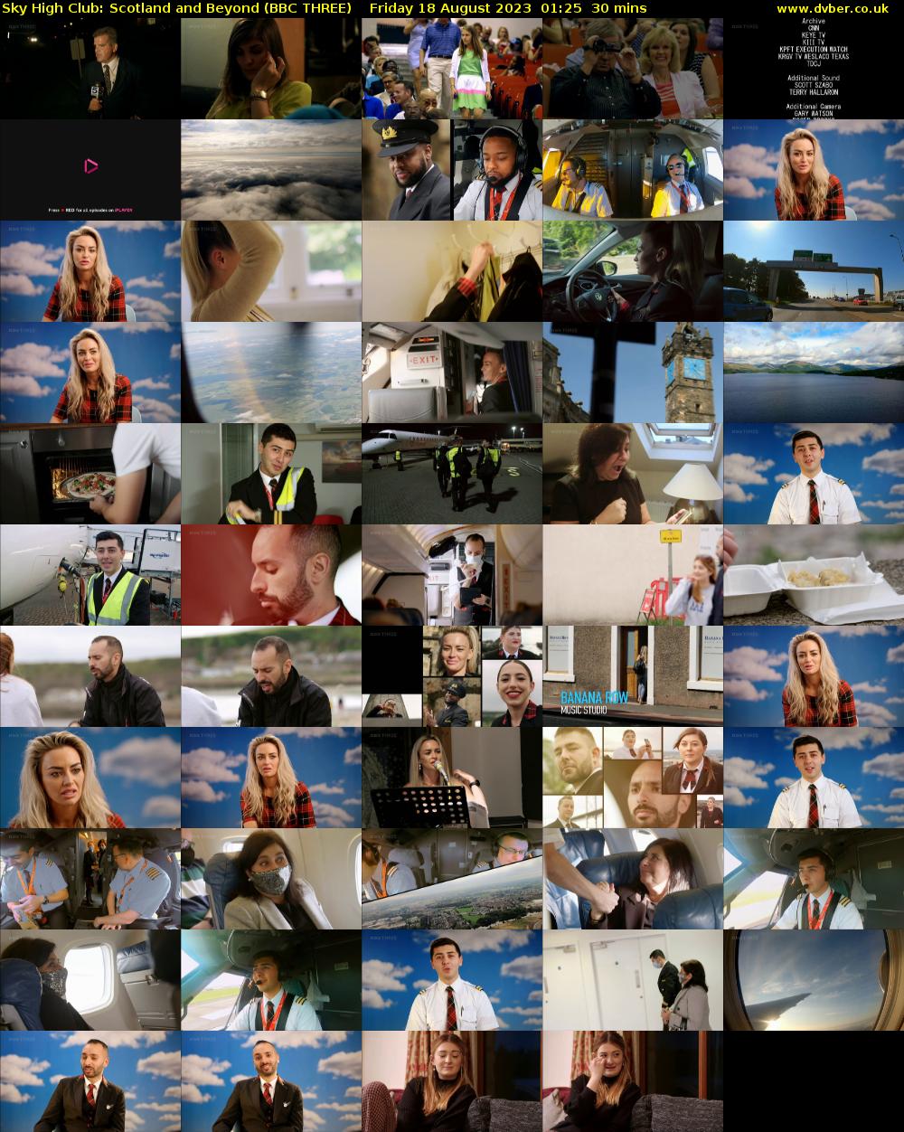 Sky High Club: Scotland and Beyond (BBC THREE) Friday 18 August 2023 01:25 - 01:55
