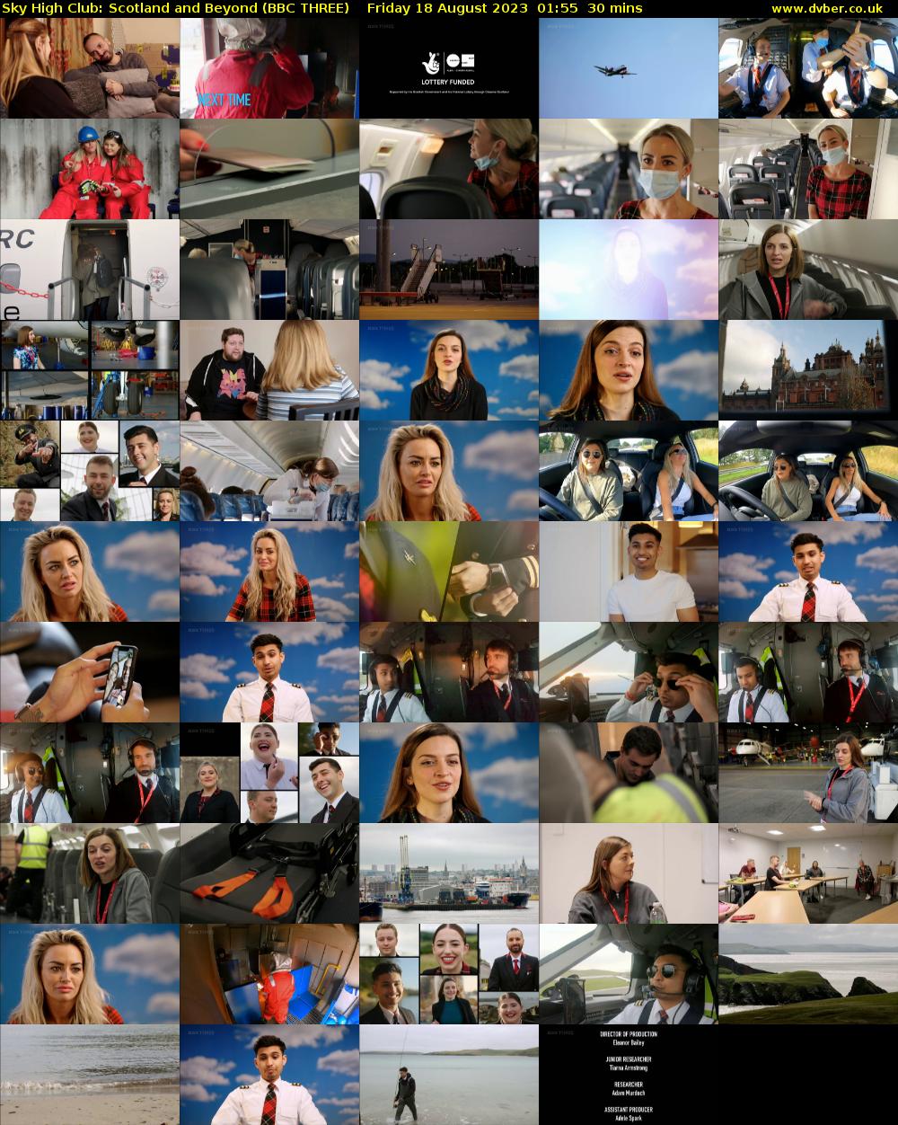 Sky High Club: Scotland and Beyond (BBC THREE) Friday 18 August 2023 01:55 - 02:25