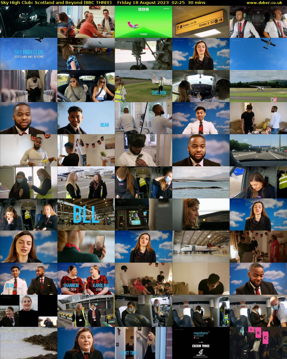 Sky High Club: Scotland and Beyond (BBC THREE) Friday 18 August 2023 02:25 - 02:55