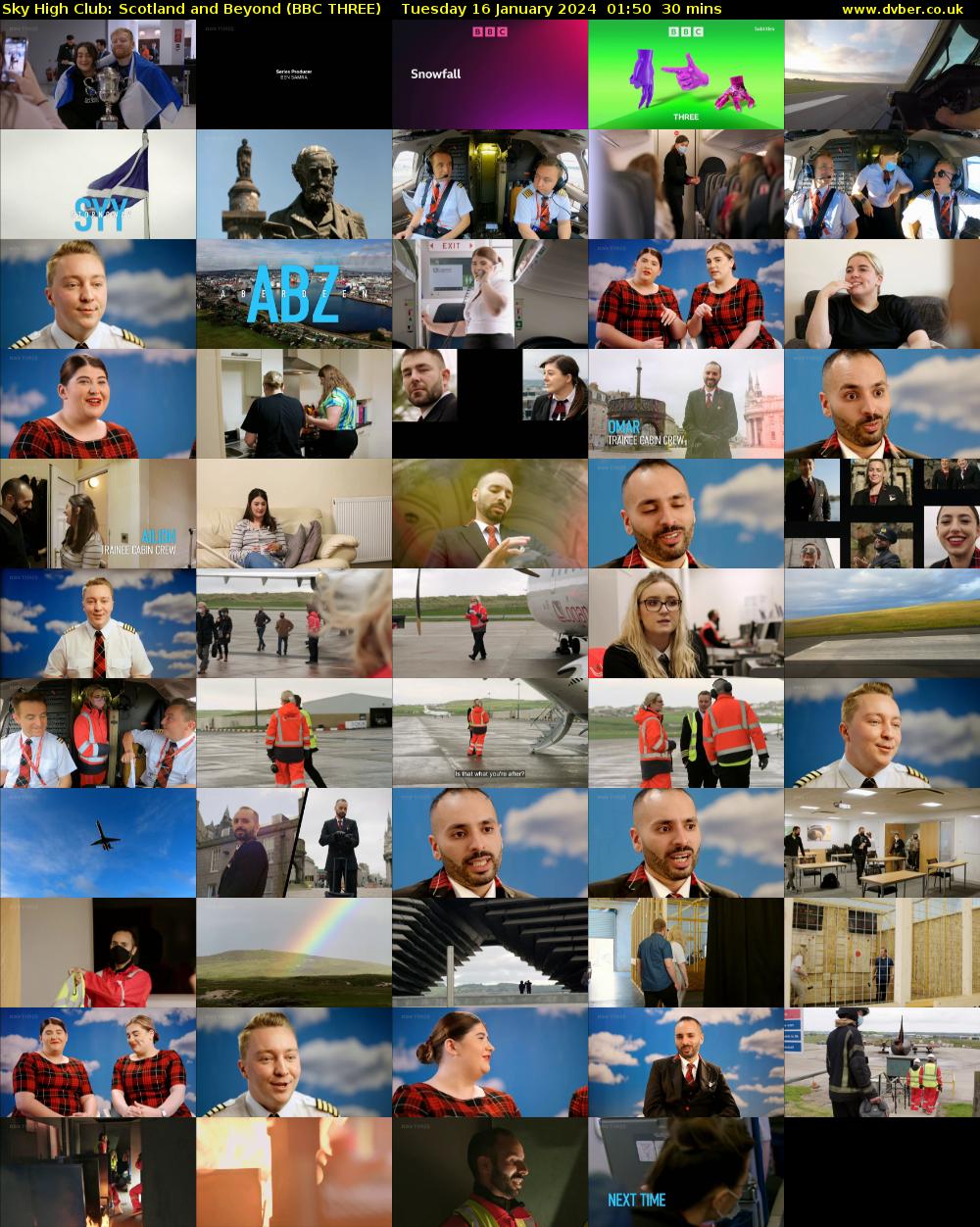 Sky High Club: Scotland and Beyond (BBC THREE) Tuesday 16 January 2024 01:50 - 02:20