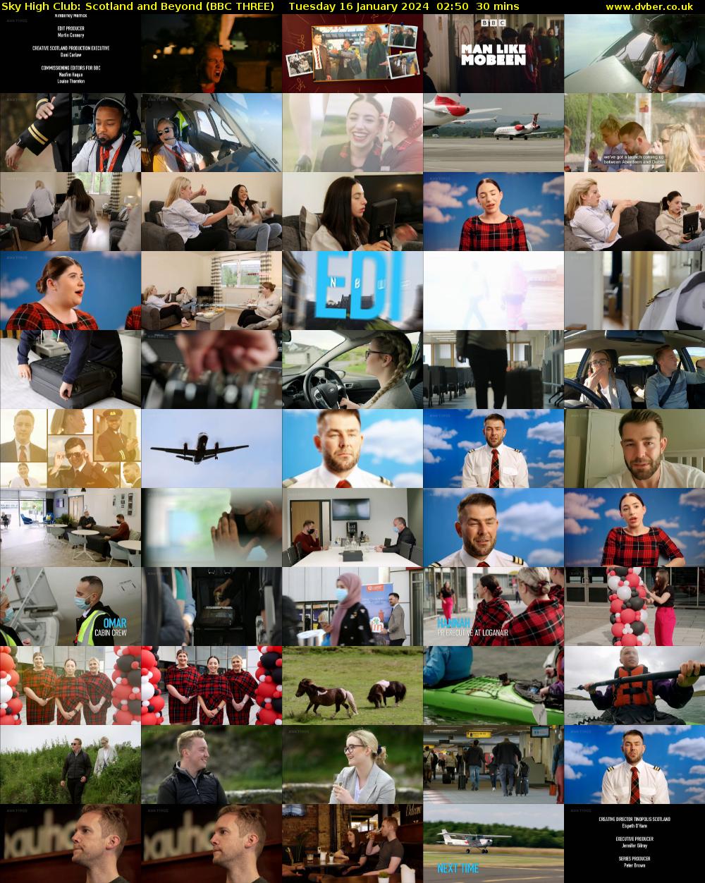 Sky High Club: Scotland and Beyond (BBC THREE) Tuesday 16 January 2024 02:50 - 03:20