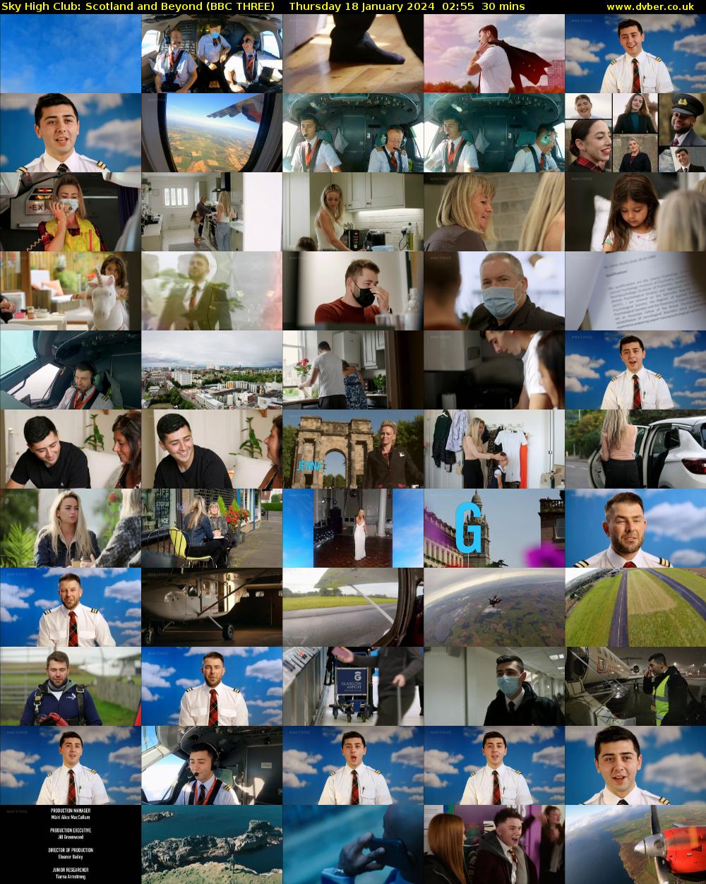 Sky High Club: Scotland and Beyond (BBC THREE) Thursday 18 January 2024 02:55 - 03:25