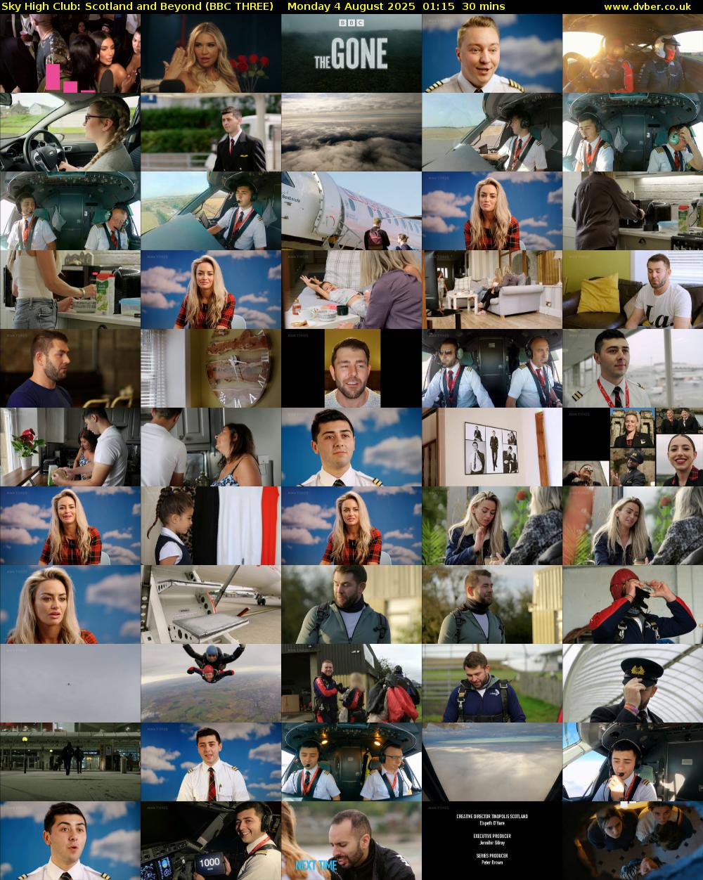 Sky High Club: Scotland and Beyond (BBC THREE) Monday 4 August 2025 01:15 - 01:45